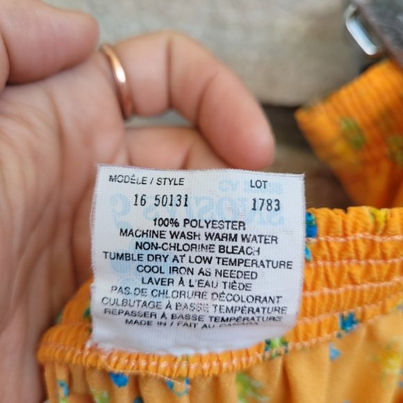 All Over Ditsy Floral Print Skirt Button Down - Picture 7 of 7